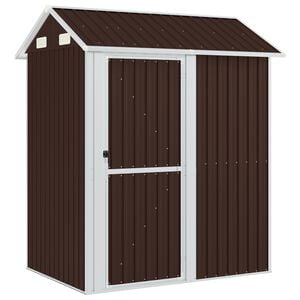 vidaXL Tuinschuur 192x152,5x237 cm gegalvaniseerd staal bruin