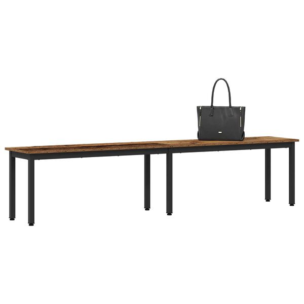 vidaXL Bank Oudhout 200 x 35 x 45 cm Bewerkt hout