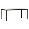 vidaXL Eettafel Wit 180 x 90 x 75 cm Massief grenenhout