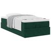 vidaXL Ottoman bed met matras 90x190cm fluweel donkergroen