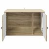 vidaXL Kattenhuis Sonoma 85 x 55 x 50,5 cm Bewerkt hout