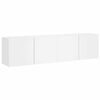 vidaXL Tv-meubels 2 st wandgemonteerd 80x30x41 cm wit