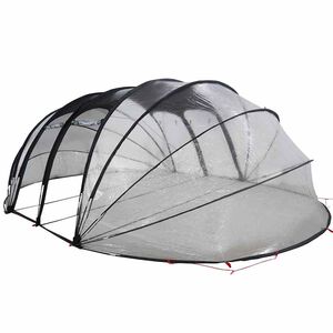 vidaXL Zwembad Tent Koepel Doorzichtig 538 x 440 x 204 cm PVC