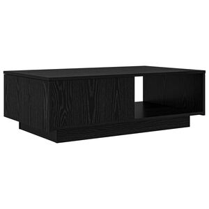 vidaXL Salontafel Zwart Eiken 95 x 55 x 31 cm Bewerkt hout