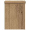 vidaXL Plantenstandaards 2 st 15x15x20 cm hout artisanaal eiken