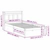 vidaXL Bedframe Wit 100 x 200 cm Massief grenenhout