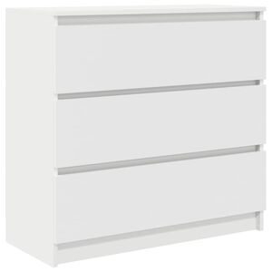 vidaXL Dressoir 80x35x76 cm spaanplaat wit