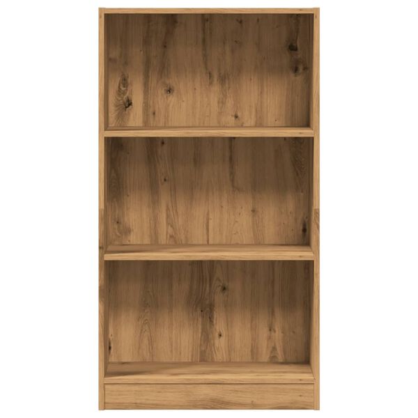 vidaXL Boekenkast 60x24x109 cm bewerkt hout artisanaal eikenkleurig