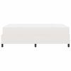 vidaXL Boxspring bed Cr&egrave;me en Wit 203 x 120 x 60 cm Katoenen stof
