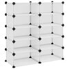 vidaXL Schoenenrek 84x32x88,5 cm polypropeen transparant