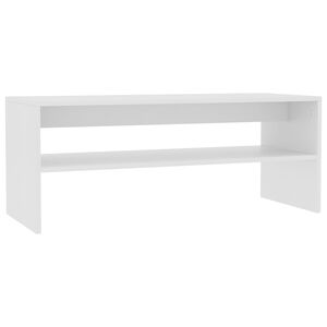 vidaXL Salontafel 100x40x40 cm bewerkt hout wit