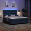 vidaXL Boxspring bed met matras met LED Blauw 180 x 200 cm Stof
