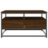vidaXL Salontafel 80x80x45 cm bewerkt hout bruin eikenkleur