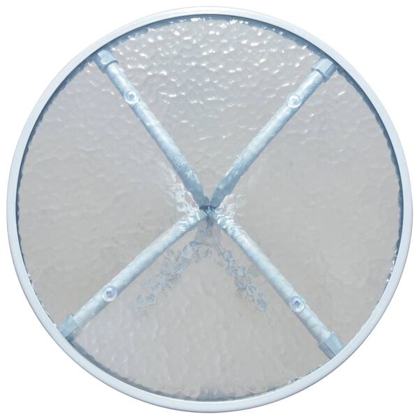 vidaXL Bistrotafel 50x71 cm staal grijs