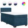 vidaXL Boxspring met matras fluweel blauw 90x190 cm