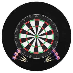 vidaXL Dartbord professioneel met 6 darts en surround sisal