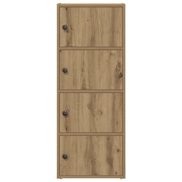 vidaXL Boekenkast 40x24x102 cm bewerkt hout artisanaal eikenkleurig