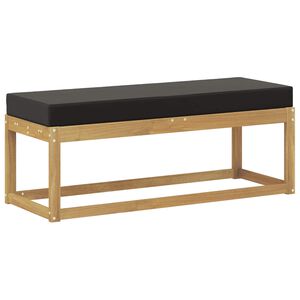 vidaXL Buitenstoolbank Wit 115 x 43 x 45 cm Massief Acaciahout