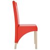 vidaXL Eetkamerstoelen 2 st kunstleer rood