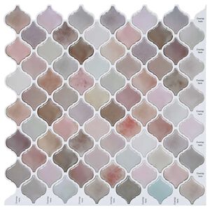 vidaXL Lanturn Tegel 10 pcs Beige 27 x 27 cm Polyurethaan en PET