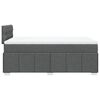 vidaXL Boxspring met matras stof donkergrijs 120x190 cm