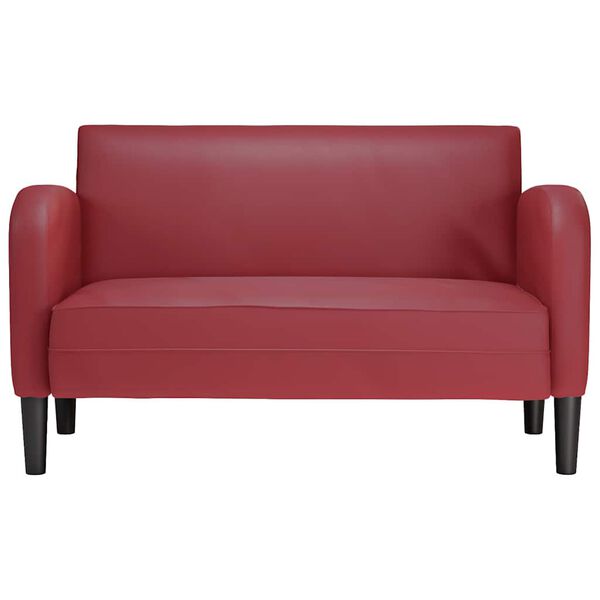 vidaXL Loveseat bank 110 cm kunstleer wijnrood
