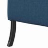 vidaXL Hoge Rug Bank 101cm Blauw Stof