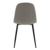 Venture Home Eetkamerstoelen 2 st Polar polyester grijs en zwart
