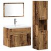 vidaXL Badkamermeubelset 4 st Bruin 60 x 38,5 x 46 cm Bewerkt hout