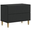 vidaXL Nachtkastje met lade Zwart 62 x 34,5 x 48 cm Bewerkt hout