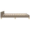 vidaXL Bedframe zonder matras stof taupe 140x190 cm