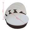 vidaXL Loungebed met luifel poly rattan bruin