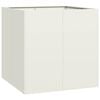 vidaXL Plantenbak 80x80x80 cm staal wit
