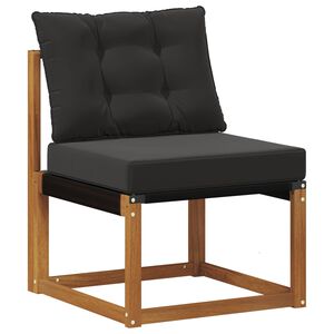 vidaXL Buitenzitmiddelsofa Massief acaciahout en Textilene Stof