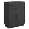 vidaXL Dressoir met lade Zwart 66 x 34,5 x 87 cm Bewerkt hout