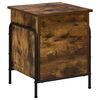 vidaXL Opbergbox Gerookt eiken 80 x 40 x 49,5 cm Bewerkt hout