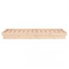 vidaXL Bedframe LED massief hout 100x200 cm