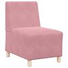 vidaXL Modulaire Bankeenheid Armlos 2 pcs Roze 55 x 74 x 82 cm Fluweel