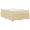 vidaXL Bedframe met matras Cr&egrave;me 140 x 200 cm Stof