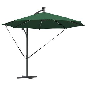 vidaXL Parasol 294 x 294 x 248 cm Polyester en Aluminium Groen
