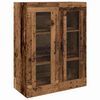 vidaXL Hoge kast 2 pcs Oud hout Bewerkt hout