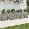 vidaXL Gabion Verhoogd Bed 2 pcs Zilver 300 x 50 x 60 cm