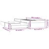 vidaXL Bedframe met lades wit 90x200 cm