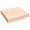 vidaXL Tafelblad natuurlijke rand 40x40x(2-6) cm massief eikenhout