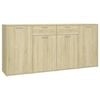 vidaXL Dressoir 160x36x75 cm bewerkt hout sonoma eikenkleurig