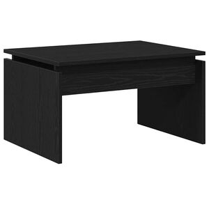 vidaXL Salontafel Zwart Eiken 68 x 50 x 38 cm Bewerkt hout