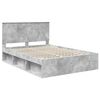 vidaXL Bedframe Concerte Grijs 135 x 190 cm Massief grenenhout