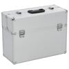 vidaXL Gereedschapskoffer 47x36x20 cm aluminium zilverkleurig