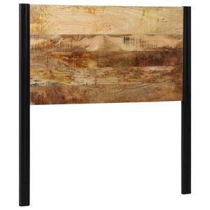 vidaXL Hoofdeinde 100 cm massief hout mango en ijzer