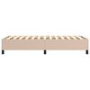 vidaXL Boxspring bed kunstleer cappuccinokleurig 100x200 cm